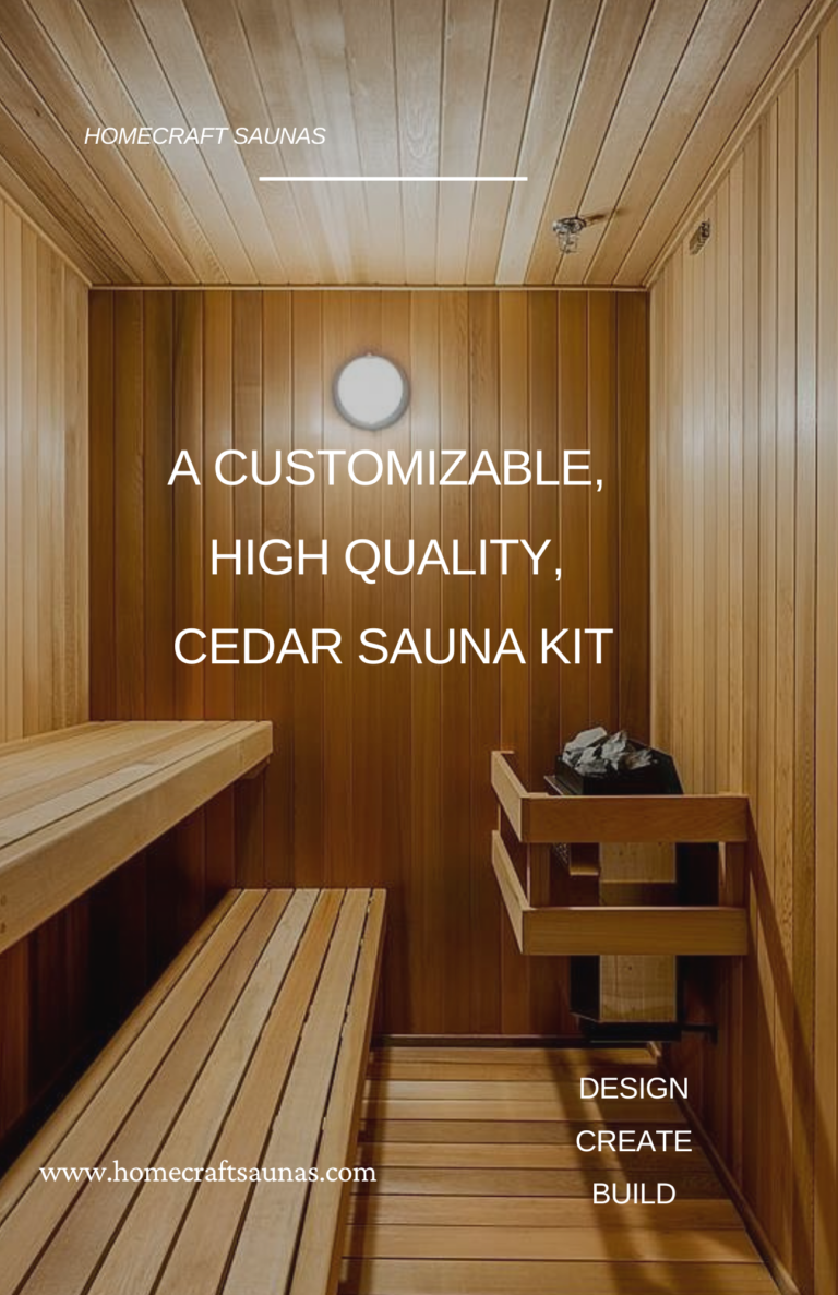 8x8 Cedar Sauna Kit Homecraft Saunas