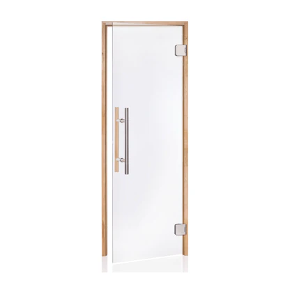 Clear Red Cedar Door with Straight Handle, Clear Glass, (27 1/8″ x 72 1/4″)